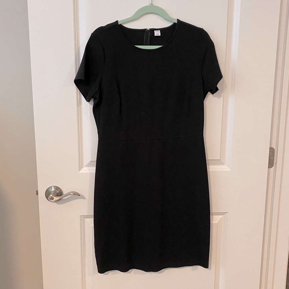 Black sheath dress